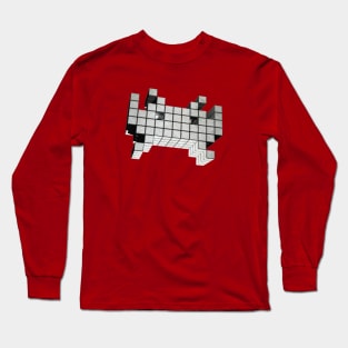 3D Space Invader Alien Long Sleeve T-Shirt